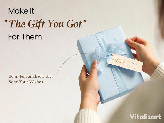 Vitalizart Pearly Wrapping Paper Set 17" × 197" w/ Satin Ribbon & Tags – Baby Blue - Vitalizart