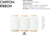 Chiffon Ribbon with Wooden Spool 2" x 15 Yd (White) - Vitalizart