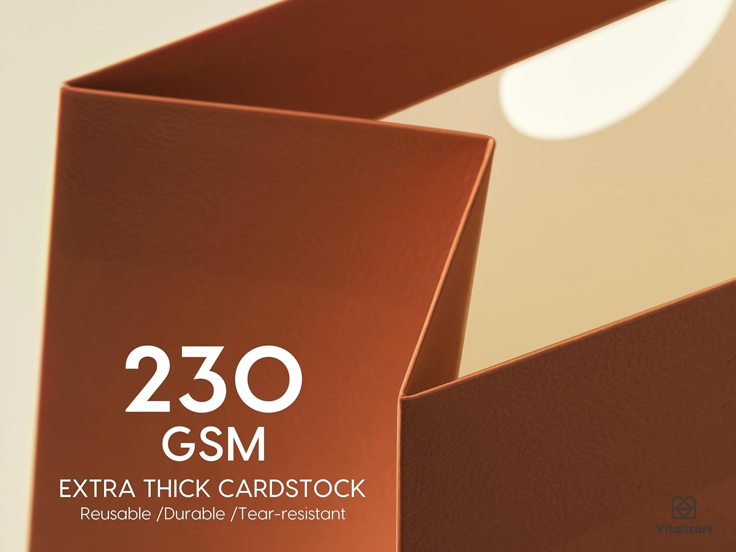 VITALIZART PAPER GIFT BAGS WITH RIBBON HANDLES SET OF 10 RED BULK REUSABLE FOR GIFT WRAP 5.91