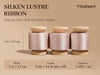 Vitalizart Silken Lustre Ribbon 1" x 15 Yards, Champagne & Nude Silky Satin Ribbon with Subtle Sheen (Nude) - Vitalizart