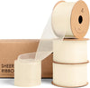 Organza Sheer Ribbon 1.5" x 30 Yd (Cream & White ) - Vitalizart