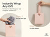 VITALIZART PAPER GIFT BAGS WITH RIBBON HANDLES SET OF 10 RED BULK REUSABLE FOR GIFT WRAP 5.91"X3.54"X7.28" SMALL (Pink COLOR) - Vitalizart