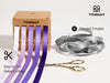 Double Face Satin Ribbon 3/8" x 50Yd (Assorted Purple) - Vitalizart