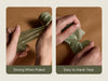 Vitalizart Crinkle Paper Ribbon 1.5" x 75 Yards, Reusable Recyclable Easy Tear (Green Nude & White) - Vitalizart