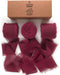 Fringe Chiffon Silk Ribbon 1.5" x 21Yd (Burgundy Red)