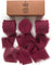 Fringe Chiffon Silk Ribbon 1.5" x 21Yd (Burgundy Red)