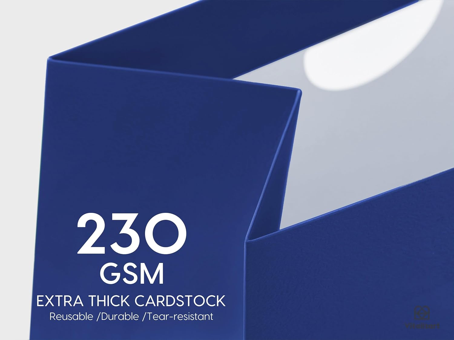 VITALIZART PAPER GIFT BAGS WITH RIBBON HANDLES SET OF 10 RED BULK REUSABLE FOR GIFT WRAP 5.91