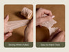 Vitalizart Crinkle Paper Ribbon 1.5" x 75 Yards, Reusable Recyclable Easy Tear (Pink Nude & White) - Vitalizart