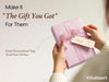 Vitalizart Pearly Wrapping Paper Set 17" × 197" w/ Satin Ribbon & Tags – Blush Pink - Vitalizart