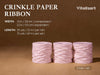 Vitalizart Crinkle Paper Ribbon 1.5" x 75 Yards, Reusable Recyclable Easy Tear(PINK) - Vitalizart