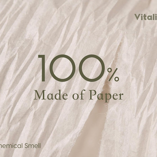 Vitalizart Crinkle Paper Ribbon 1.5" x 75 Yards, Reusable Recyclable Easy Tear(WHITE) - Vitalizart