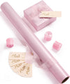 Vitalizart Pearly Wrapping Paper Set 17" × 197" w/ Satin Ribbon & Tags – Blush Pink - Vitalizart