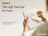 Vitalizart Pearly Wrapping Paper Set 17" × 197" w/ Satin Ribbon & Tags – White