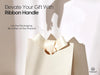 Vitalizart Paper Gift Bags With Ribbon Handles Set of 10 Cream White Bulk Reusable For Gift Wrap 5.91"x3.54"x7.28" Small Size(Cream White) - Vitalizart