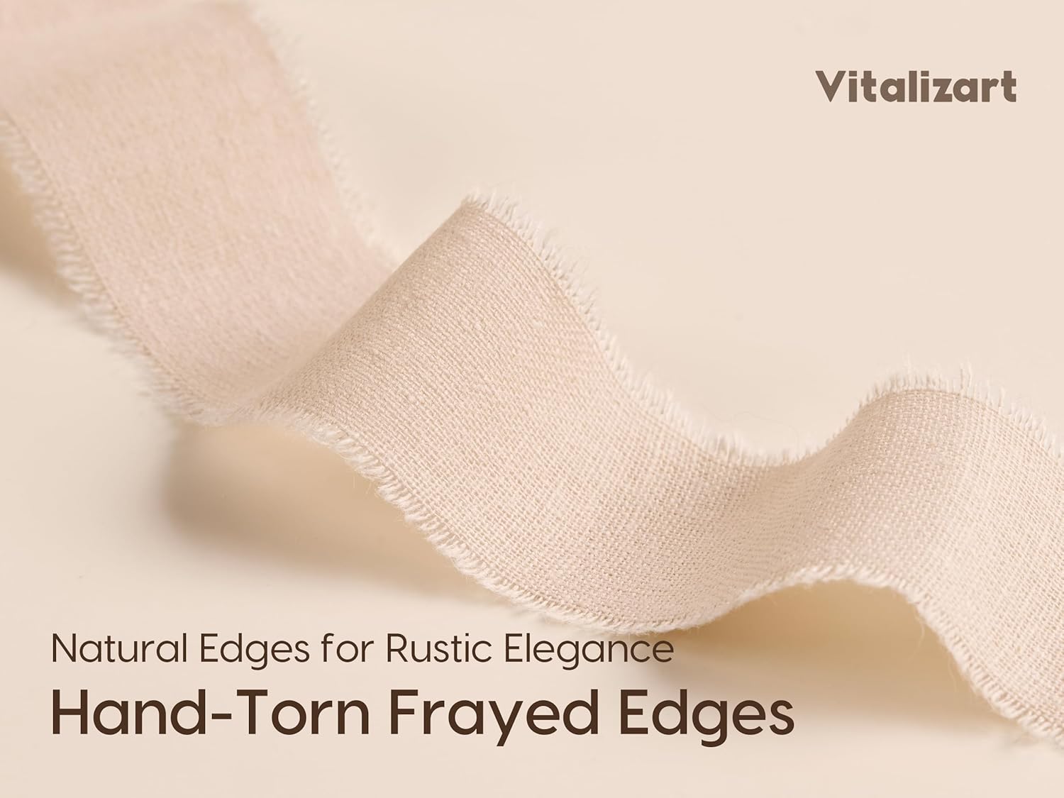 Vitalizart Ribbon Cotton Handmade Fringe 1