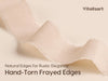 Vitalizart Ribbon Cotton Handmade Fringe 1" x 15 Yd Pure Natural Cotton Ribbons ( Nude & Ivory) - Vitalizart