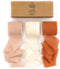 Fringe Chiffon Silk Ribbon 1 1/2 Inch x 21Yd (Terracotta & Cream)