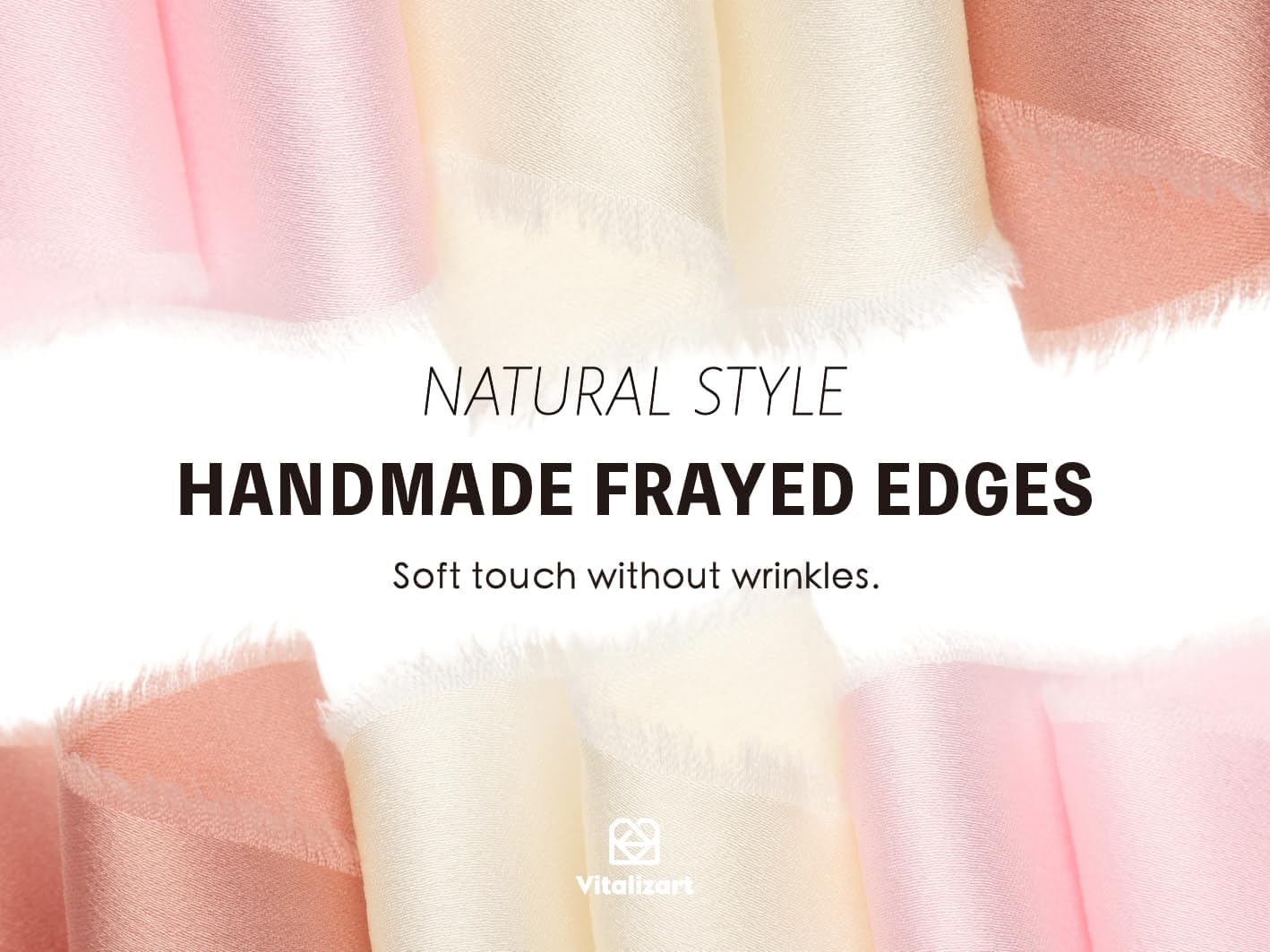 Silk Satin Ribbon With Wooden Spool 1" x 15 Yd (Light Pink) - Vitalizart