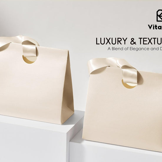 Vitalizart Paper Gift Bags With Ribbon Handles Set of 10 Black Bulk Reusable For Gift Wrap Girls Kids Birthday Bridal Shower Party Favors Goodie Bags Candy Christmas 6.1"x2.95"x5.71" Mini(Cream White) - Vitalizart