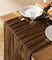 Cheesecloth Table Runner Gauze Boho Rustic 35 x 120 Inches (Brown)