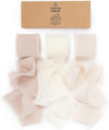 Fringe Chiffon Silk Ribbon 1 1/2 Inch x 21Yd (Nude & White) - Vitalizart