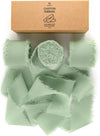 Fringe Chiffon Silk Ribbon 1.5" x 21Yd (Sage Green) - Vitalizart