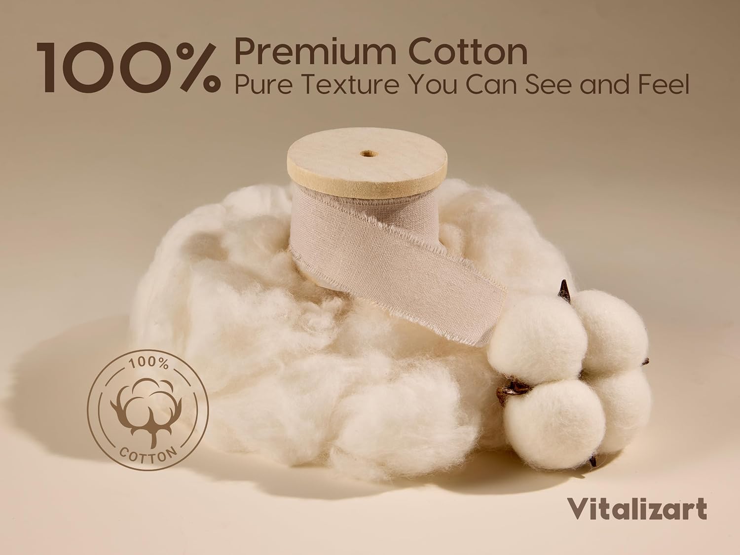 Vitalizart Ribbon Cotton Handmade Fringe 1