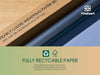 Wrapping Paper Set 17"x197" Pearly - Lustre With Silk Like Satin Ribbon & Gift Tags(Blue Paper & Blue Ribbons) - Vitalizart