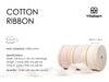 Cotton Ribbon Handmade Fringe 5/8" x 21 Yd (Cream & Pink) - Vitalizart