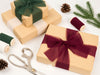 Chiffon Ribbon with Wooden Spool 2" x 15 Yd (White Red Green) - Vitalizart