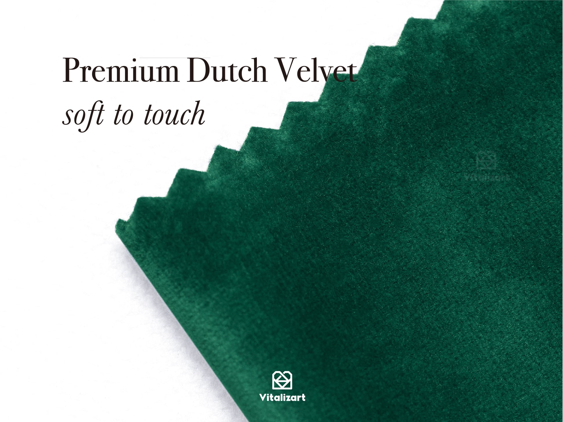 Velvet Ribbon With Wooden Spool 3/8" x 15 Yd (Dark Green) - Vitalizart