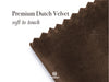 Velvet Ribbon With Wooden Spool 3/8" x 15 Yd (Dark Brown) - Vitalizart