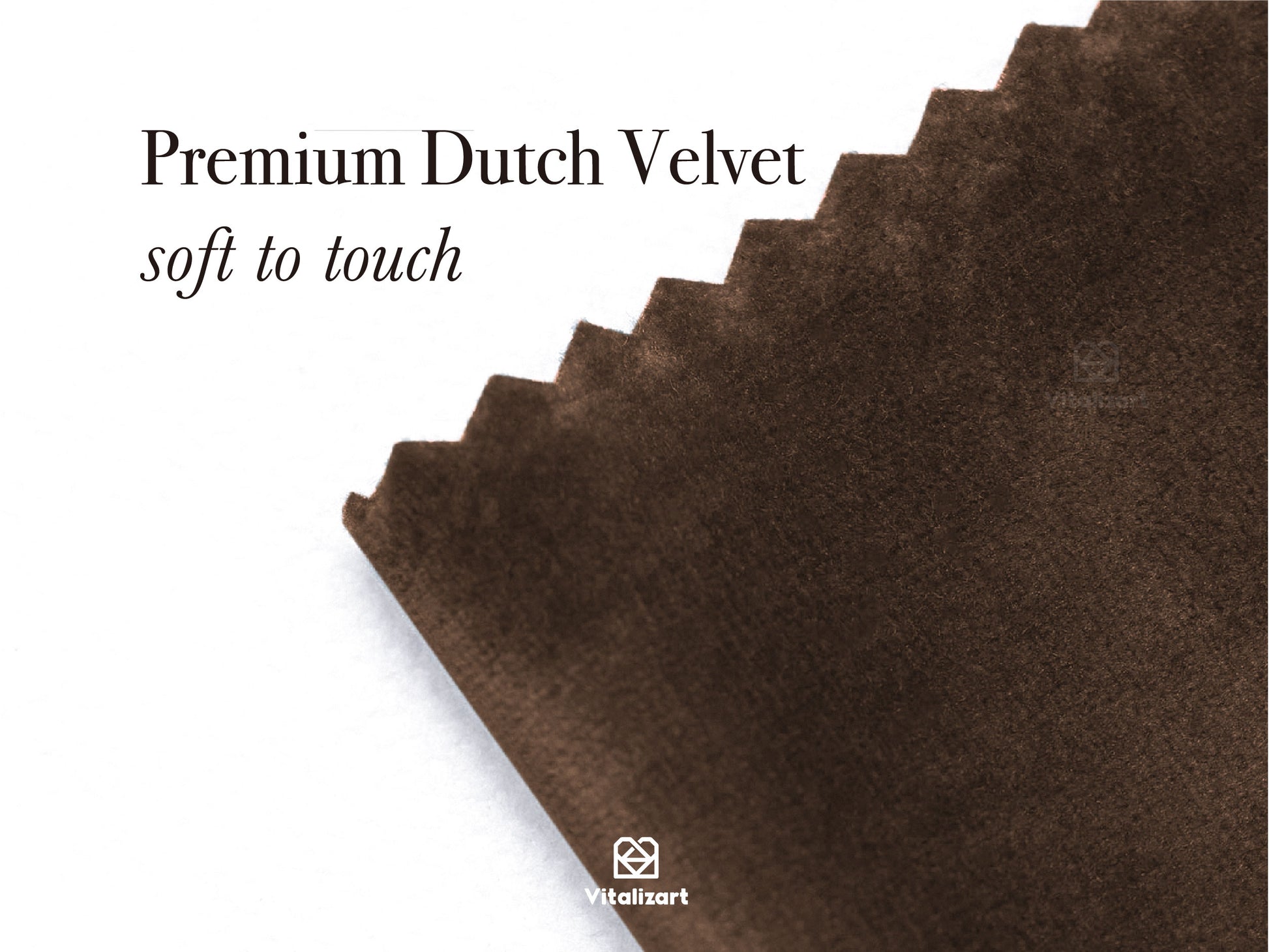 Velvet Ribbon With Wooden Spool 3/8" x 15 Yd (Dark Brown) - Vitalizart