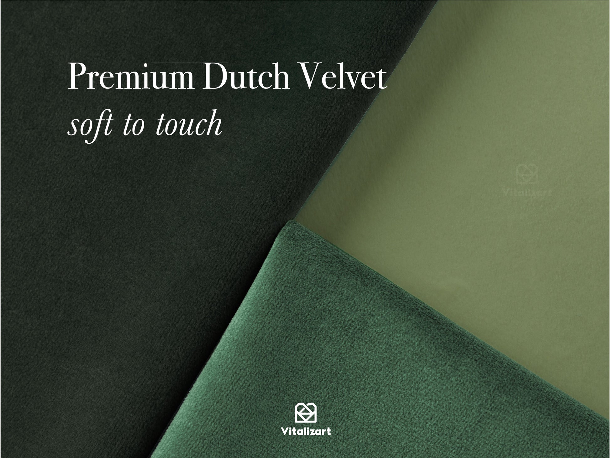 Velvet Ribbon With Wooden Spool 3/8" x 15 Yd (Green Series) - Vitalizart