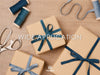 Velvet Ribbon With Wooden Spool 3/8" x 15 Yd (Blue Series) - Vitalizart