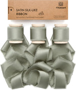 Silk Satin Ribbon With Wooden Spool 1