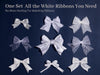 Vitalizart Luxury Purple Ribbon Set – 40 Yards(9 Textures)9 White Ribbons 40Yd - Vitalizart