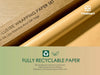 Wrapping Paper Set 30"x197" Pearly - Lustre With Silk Like Satin Ribbon & Gift Tags (Gold Paper & Gold Ribbons) - Vitalizart