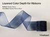 Vitalizart Pearly Wrapping Paper Set 17" × 197" w/ Satin Ribbon & Tags – Navy Blue - Vitalizart