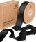 FRAYED FRINGE SILK SATIN RIBBON 1" X 30 YARD（Black）