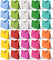 Paper Gift Bags With Ribbon Handles Set of 10 Assorted Colors Bulk Reusable For Gift Wrap  7.87"x3.54"x7.09" Small (Mixed colors)