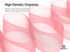 Organza Sheer Ribbon 1.5" x 30 Yd (Pink & Cream) - Vitalizart