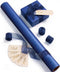 Vitalizart Pearly Wrapping Paper Set 17" × 197" w/ Satin Ribbon & Tags – Navy Blue