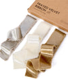 Frayed Edges Glossy Velvet Ribbon For Christmas 1.5"x 4.5YD (Fall Color) - Vitalizart