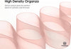 ORGANZA SHEER RIBBON 1.5“ X 30 YD(Rose Gold) - Vitalizart