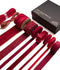 Vitalizart Green Mixed Velvet Ribbon Set for Gift Wrapping Baby Shower Wedding Bridal Bouquets Holiday Decor 28Yd(RED)
