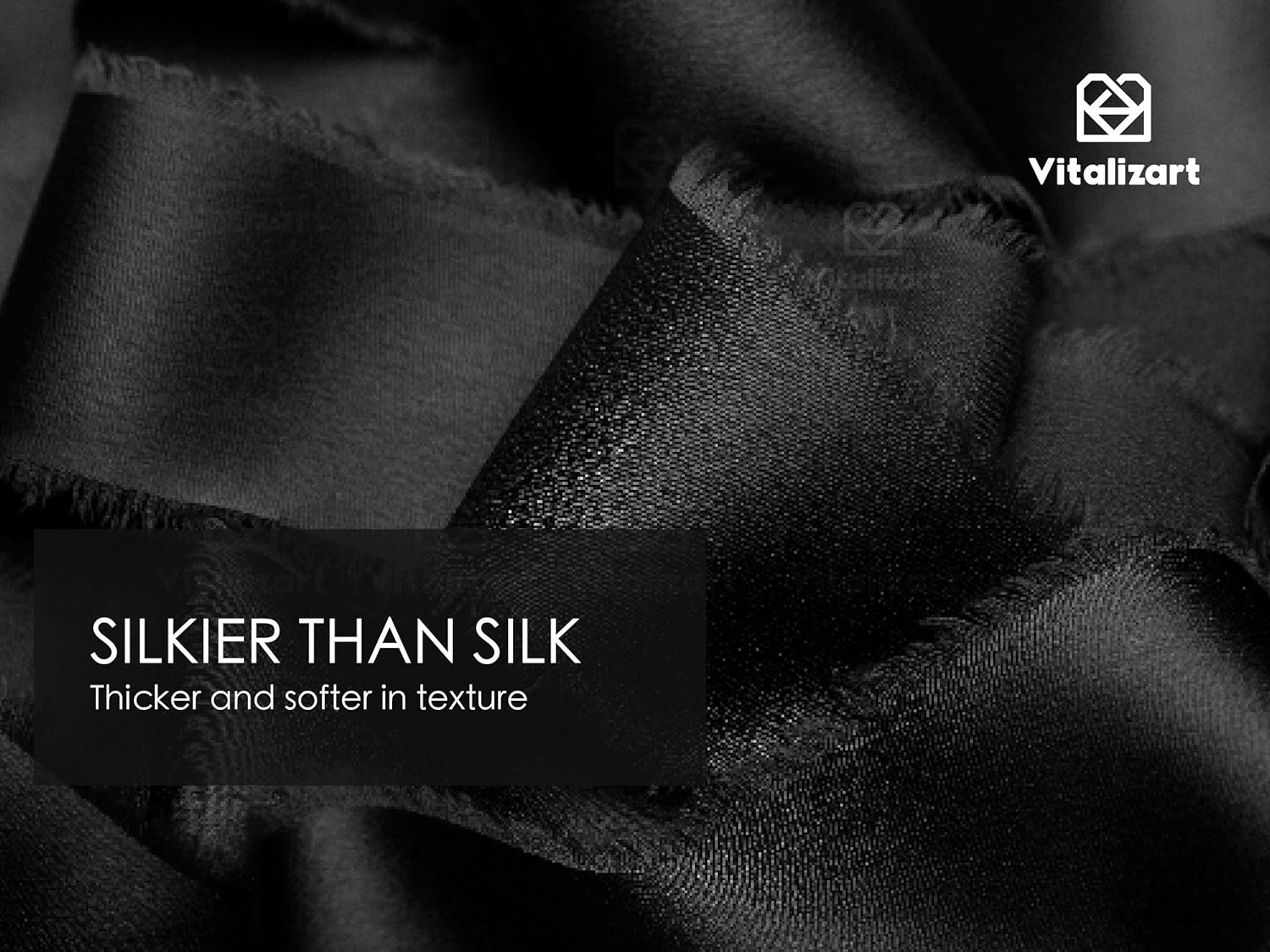 FRAYED FRINGE SILK SATIN RIBBON 1