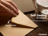 Vitalizart Thank You Cards with Envelopes, 16 Pcs, Thick Textured Cardstock,Light Brown Embossed Foil-Stamped Blank Cards for Business & Special Occasions - Vitalizart
