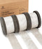 Deluxe Velvet Ribbon Set With Wooden Spool 1" x 9Yd (White)