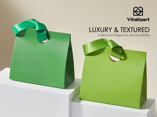 Paper Gift Bags With Ribbon Handles Set of 10 Assorted Colors Bulk Reusable For Gift Wrap  7.87"x3.54"x7.09" Small (Mixed colors)